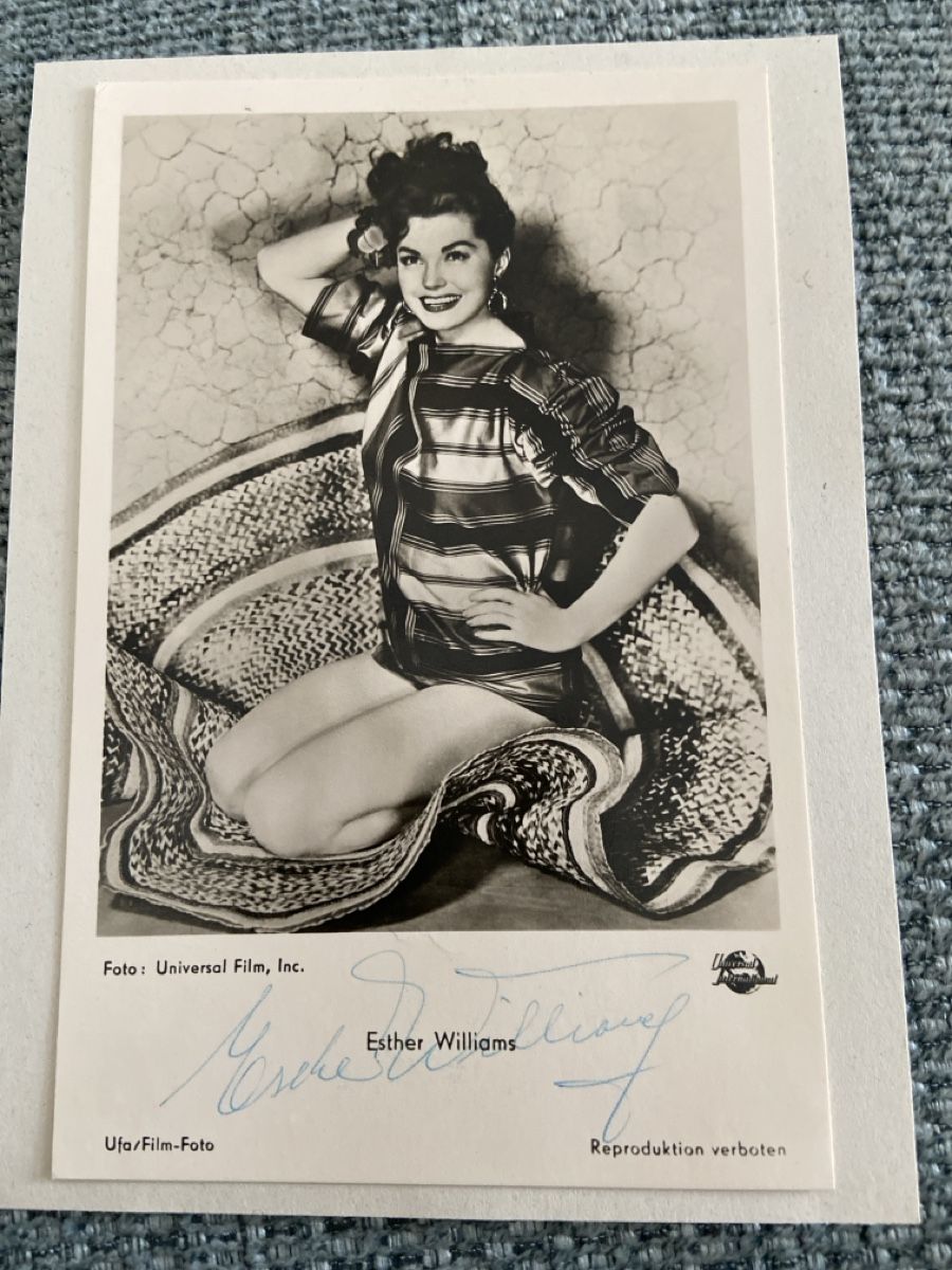 Autografi: Autogrammkarte Esther Williams – Usato da Henggart venduto da cdl_zh5b