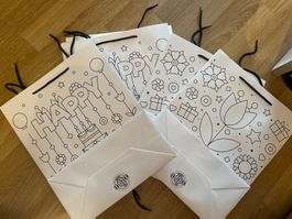 Geschenktaschen "Happy Birthday" Kinder zum Malen