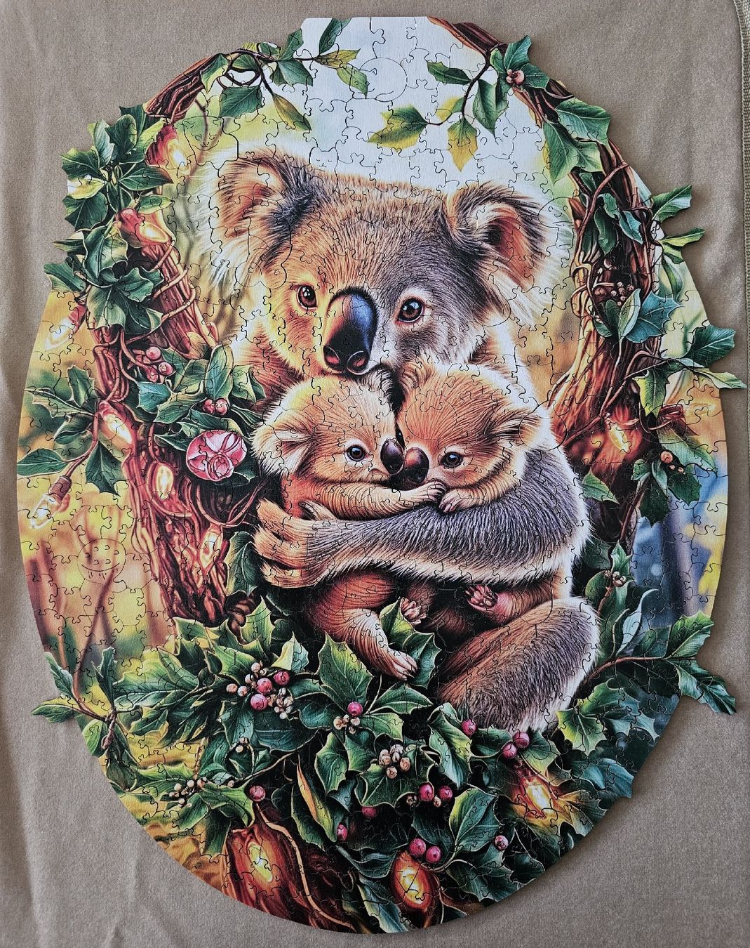Puzzles: Holzpuzzle "Koala Mutter mit Babys" Grösse A2 – Neu (gemäss Beschreibung) aus Bütschwil von Taranabo
