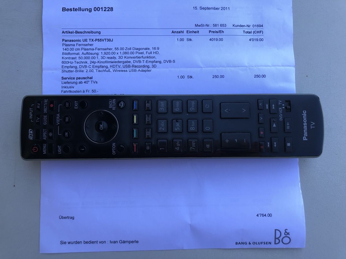Fernseher: Fernseher 55 Zoll Plasma – Gebraucht aus Dussnang von cho_8dcz 1
