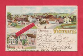 Gruss aus Winterberg (ZH) bei Kemtthal Gemeinde Lindau