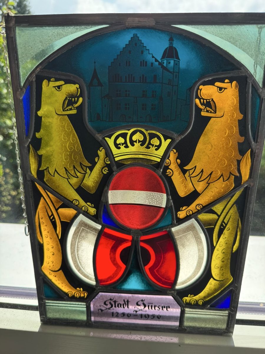 Sonstige Antiquitäten & Kunst: Wappenschebeb aus Glas – Gebraucht aus Wiggen von cha_p9np 3
