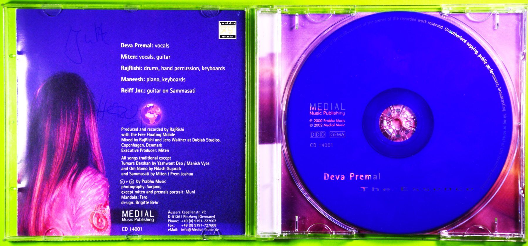 CDs: DEVA PREMAL / THE ESSENCE / WUNDERSCHÖNES ALBUM ! – Neu (gemäss Beschreibung) aus Luzern von piro12 2