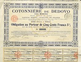 Cotonniére de Dedovo près Moscou, Epinal - 1913