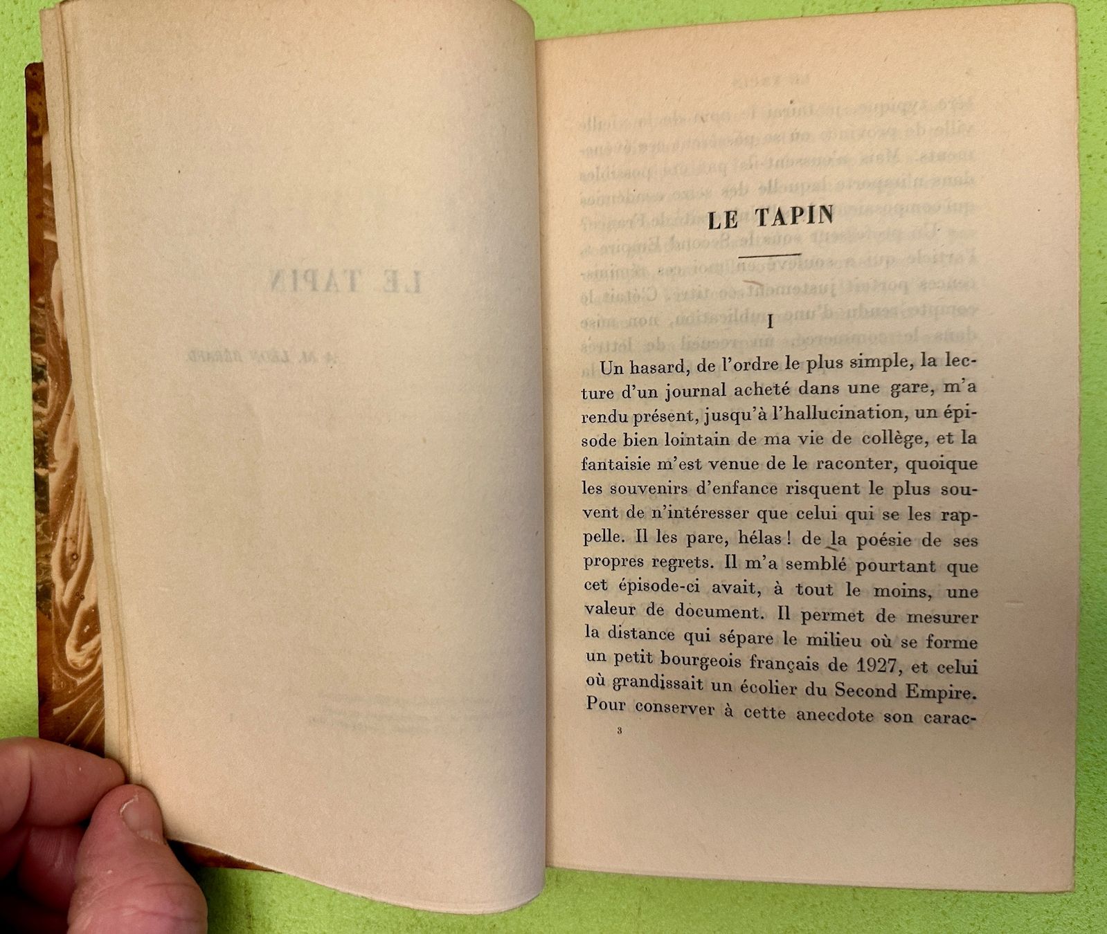 Bücher: Paul Bourget: Le Tapin. 1928 – Gebraucht aus Zürich von allp 3