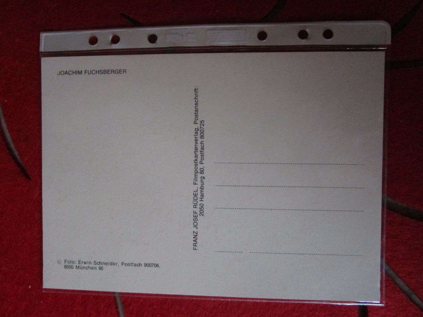 Autogramme: JOACHIM FUCHSBERGER D SCHAUSPIELER ANTIKES AUTOGRAMM – Gebraucht aus GUTENSWIL von Alpina6 1