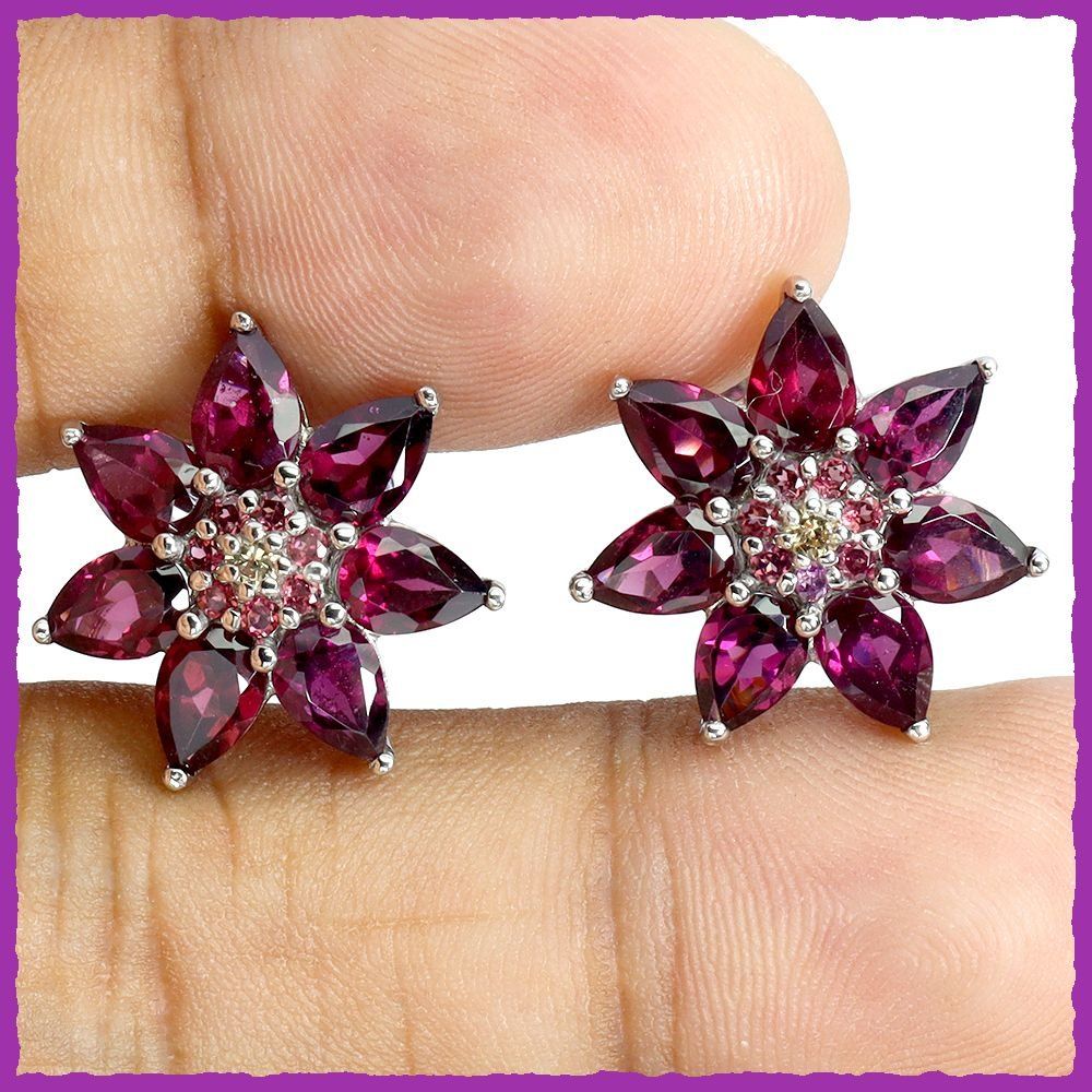 Orecchini pendenti & Orecchini a lobo: Rhodolith/Granat 925 Silber Ohrstecker – Nuovo e nell'imballaggio originale da Oberglatt ZH venduto da Goldfee1 1