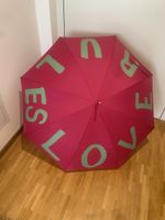 Ensoie Regenschirm Love Rules forever Pink TOP ZUSTAND 
