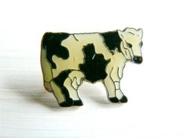 • Kuh vache mucca cow bétai Vieh noir blanc   - pin M6A.32