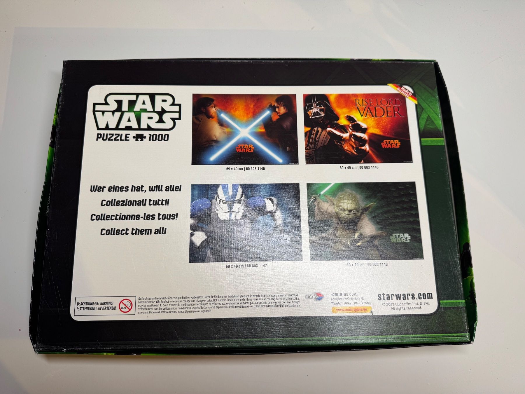 Puzzle: Star Wars Puzzle 1000 Teile Obi wan vs Anakin – Usato da Grosswangen venduto da Second_hand_paradise 2