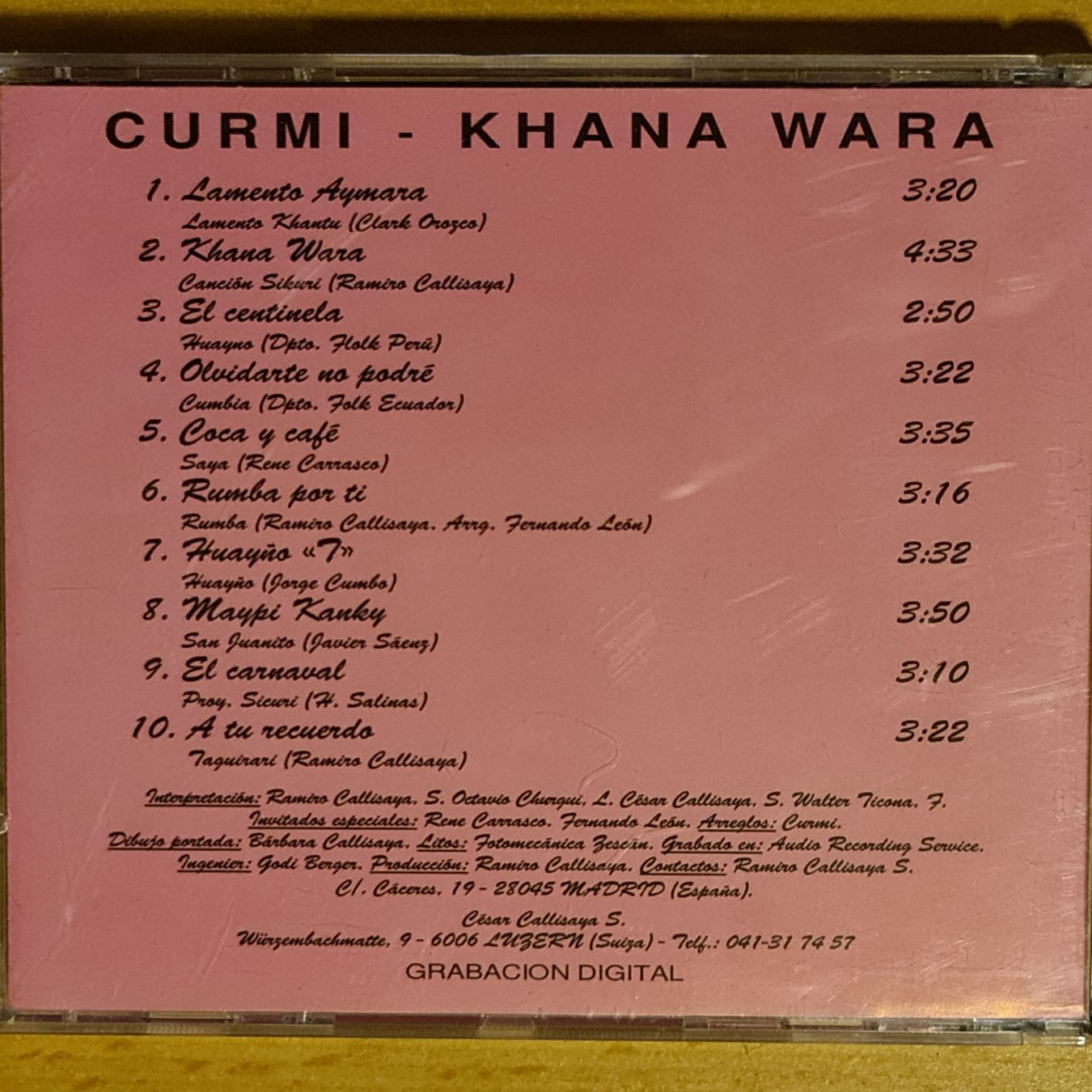 CD: CD Curmi - Khana wara – Usato da Dintikon venduto da Vexi 1