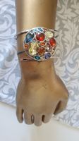 Swarovski Armreif mit bunten Steinen in Silber 