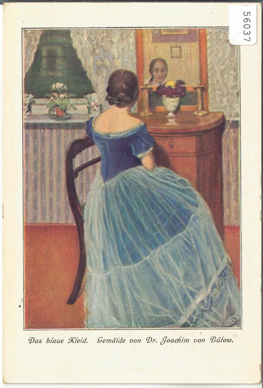 Cartoline postali: Das blaue Kleid - Dr. Joachim von Bülow – Usato da Ettingen venduto da Kartenplanet