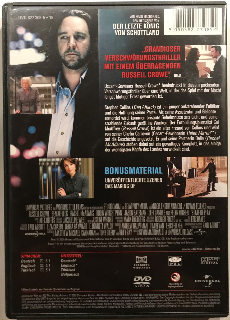 Tutti i DVDs: State of play - Stand der Dinge – Usato da Lostorf venduto da heidimeier 1