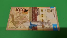 Kazachstan 1000 Tenge Banknote, Sammlerstück, 2014