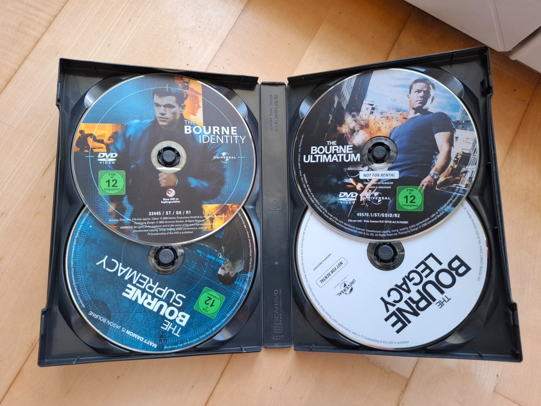 Tutti i DVDs: 5 Jason-Bourne-Filme – Usato da Liebefeld venduto da Fireball85 1
