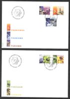 2 FDC Serie 1000-1004 Tourismus ET 21.6./21.11.2000