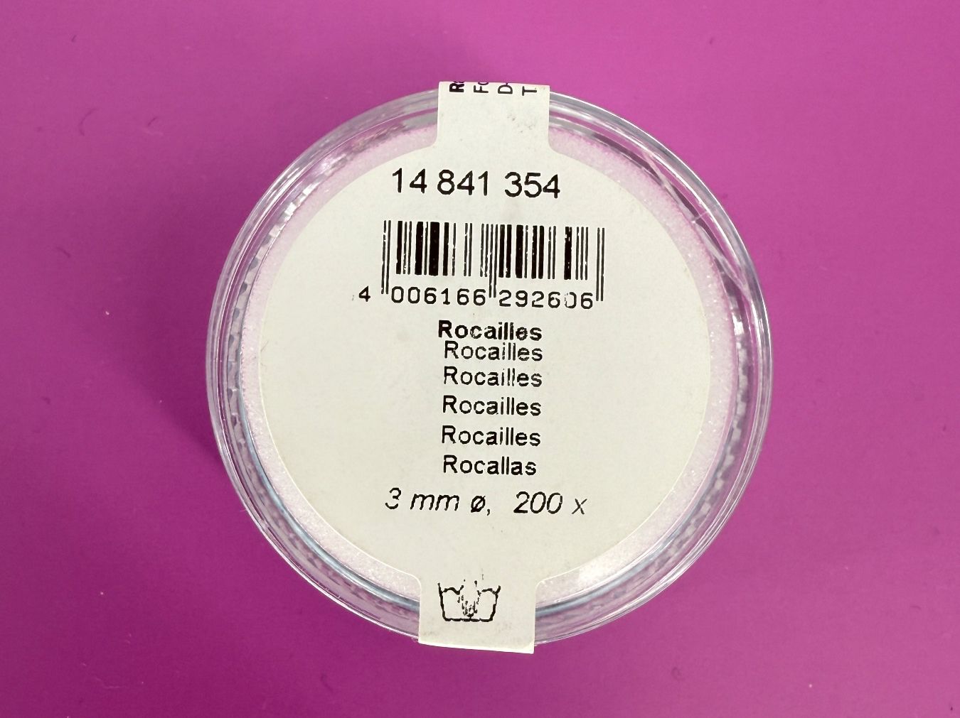 Perles (synthétiques): Rayher Rocailles Perlen 3 mm 200 St. – Neuf avec emballage d'origine à Auenstein par moin. 1