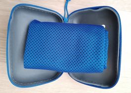 Microfaser Kühltuch, Sport-Tuch im Etui, Dunkelblau