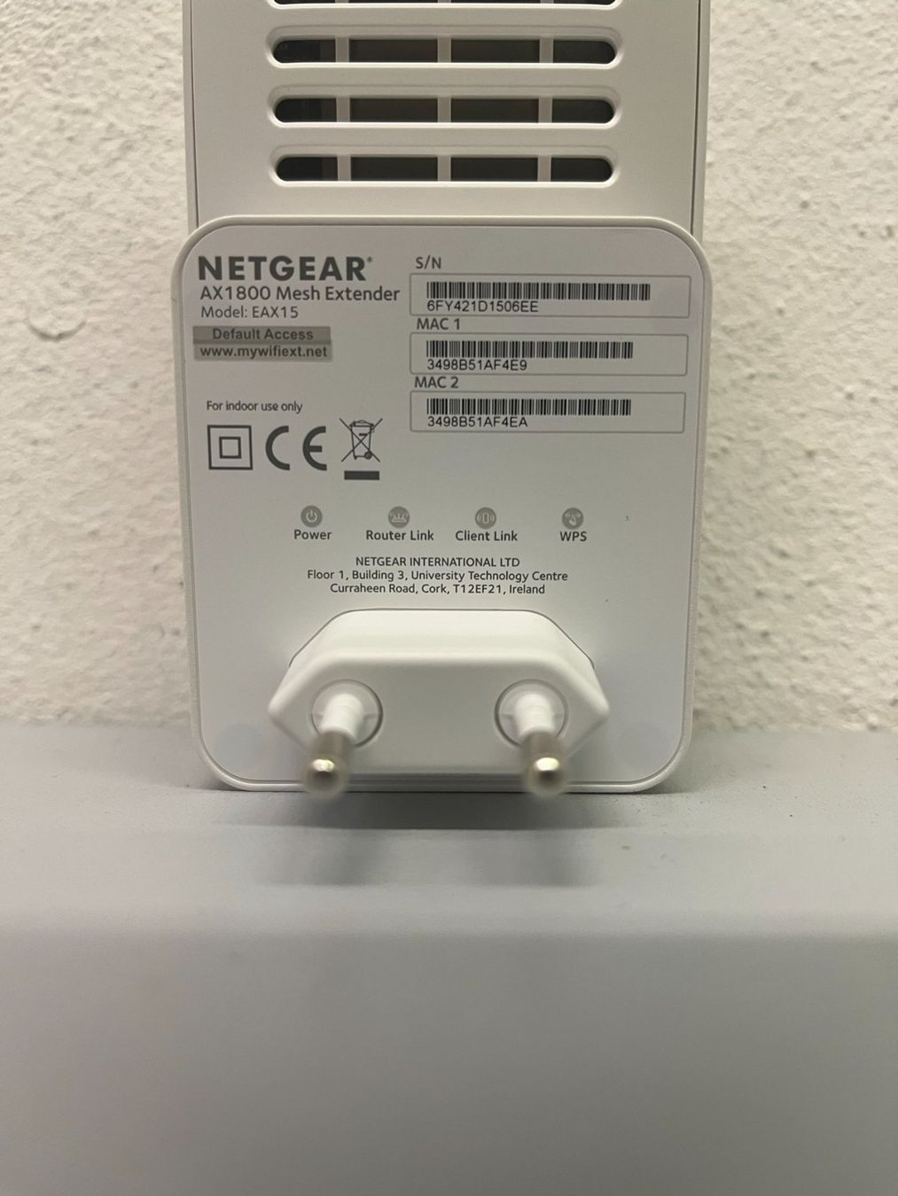Netgear WiFi: Netgear AX1800 Mesh Extender EAX15 – Usato da Hochdorf venduto da av-electronics 3