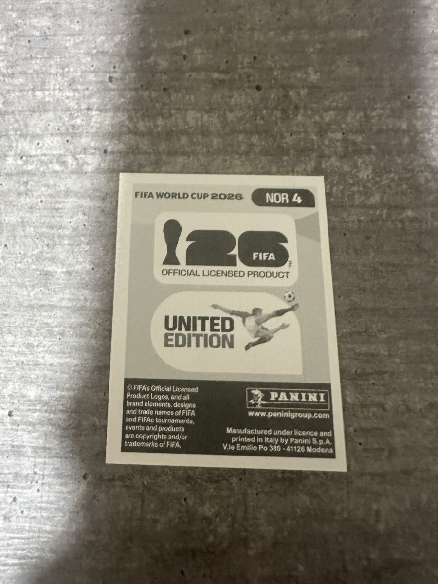 Panini Carte collezionabili: NOR 4 , FIFA WORLD CUP 2026 PANINI  – Nuovo (secondo la descrizione) da Frauenfeld venduto da 1PegPeg1 1