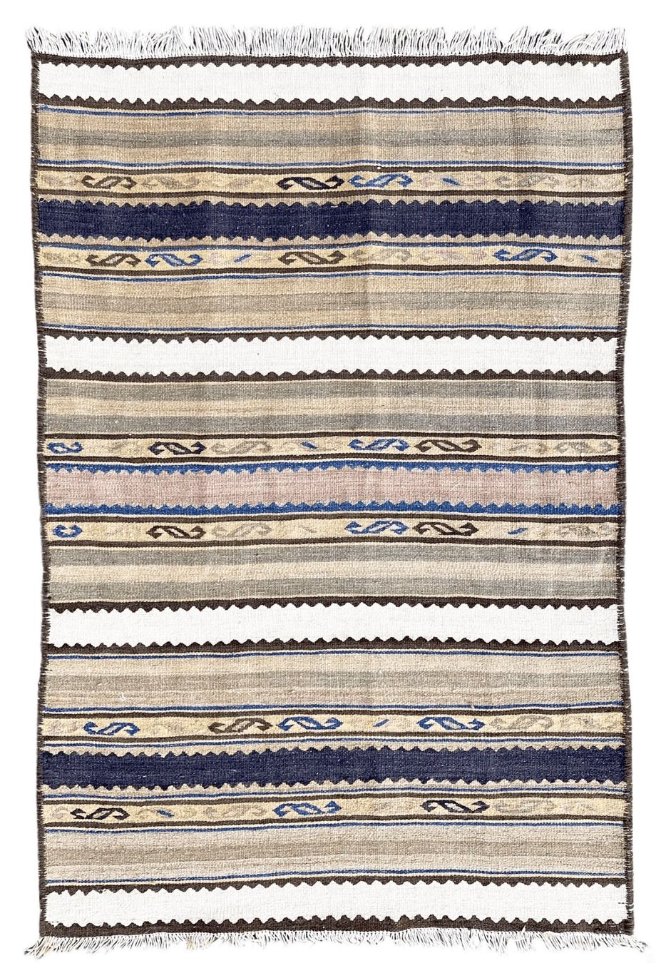Kelim Tappeti: Kelim Orientteppich Flachgewebe 148 x 98 cm – Usato da Eglisau venduto da Teppichportal