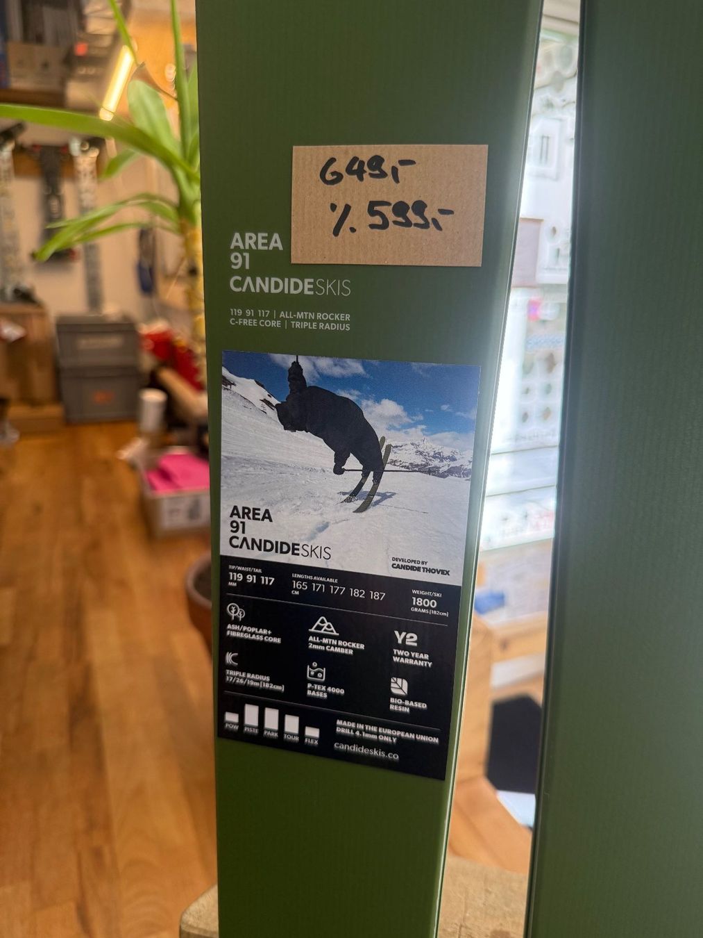 Sci: Candide Skis Area91 171cm – Nuovo e nell'imballaggio originale da Andermatt venduto da Made_In_Andermatt 1