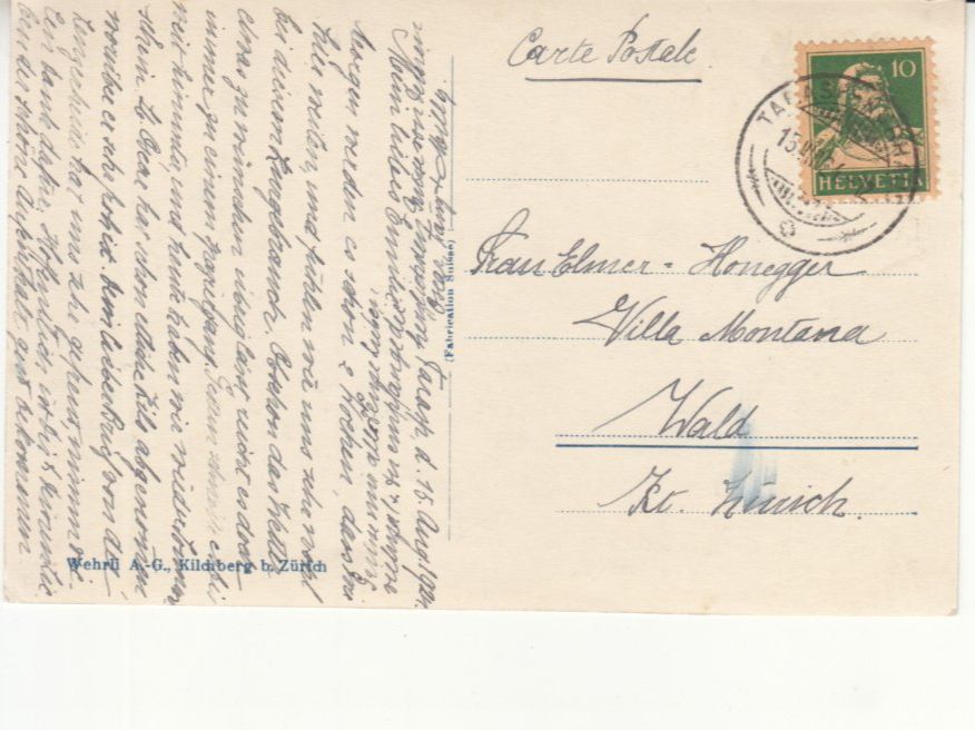 Ansichtskarten: Schuls 1924 – Gebraucht aus Bürglen TG von StampGraf 1