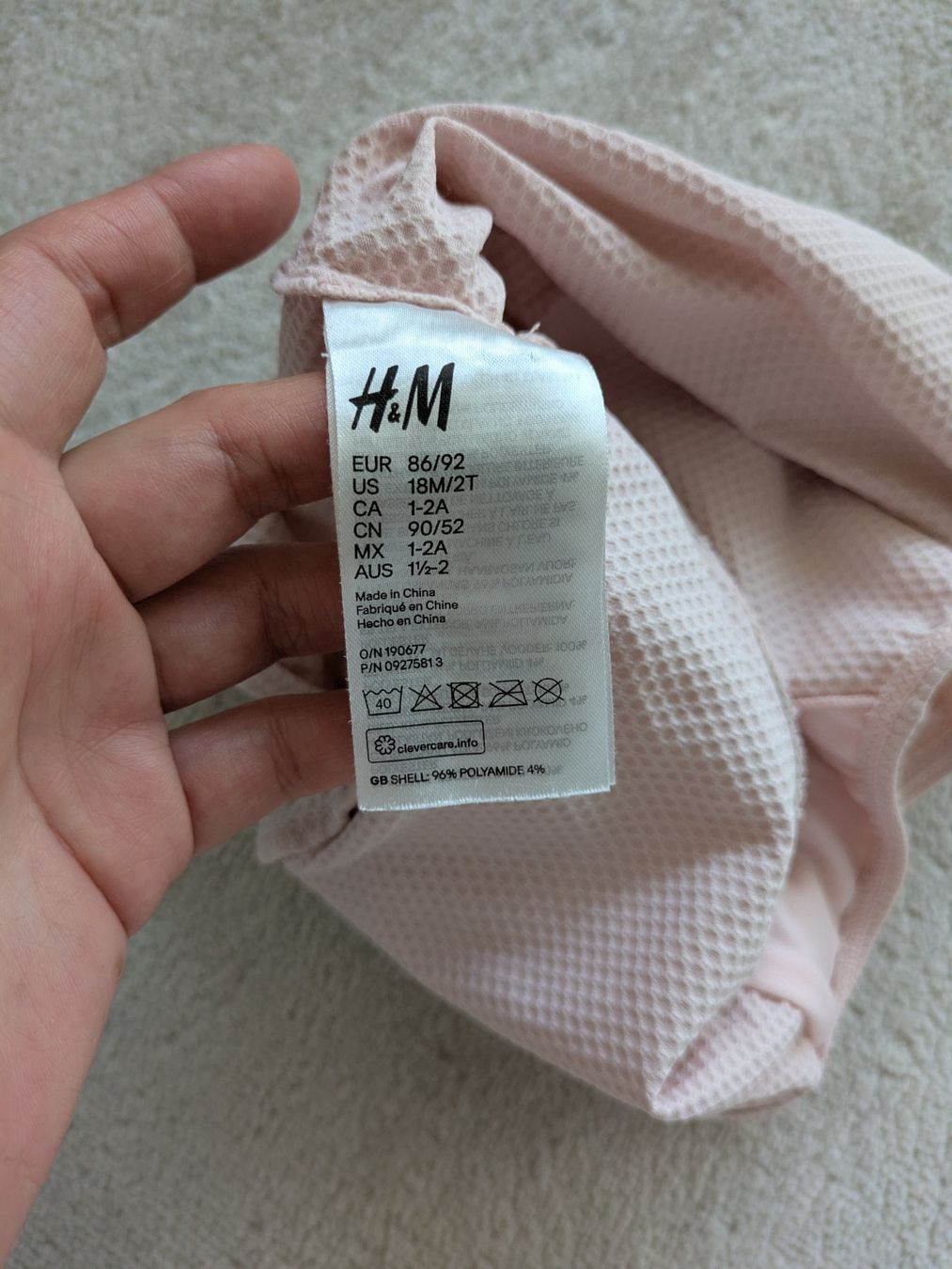 Costumi da bagno & Bikini: Badekleid + Turban grösse 86/92  H&M – Usato da Horgen venduto da yuk_5zjl 2