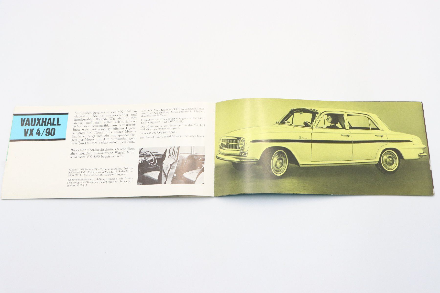 Vauxhall Dokumente: Vauxhall Modellprogramm 1963 Prospekt GM Bienne – Gebraucht aus Bühl b.Aarberg von Collectorpassions 5
