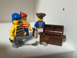 Lego 3 figurines pirates Figuren lot 1