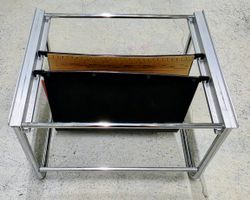 Aktenständer Metall Chrom wenig Gebraucht, neuwertig.