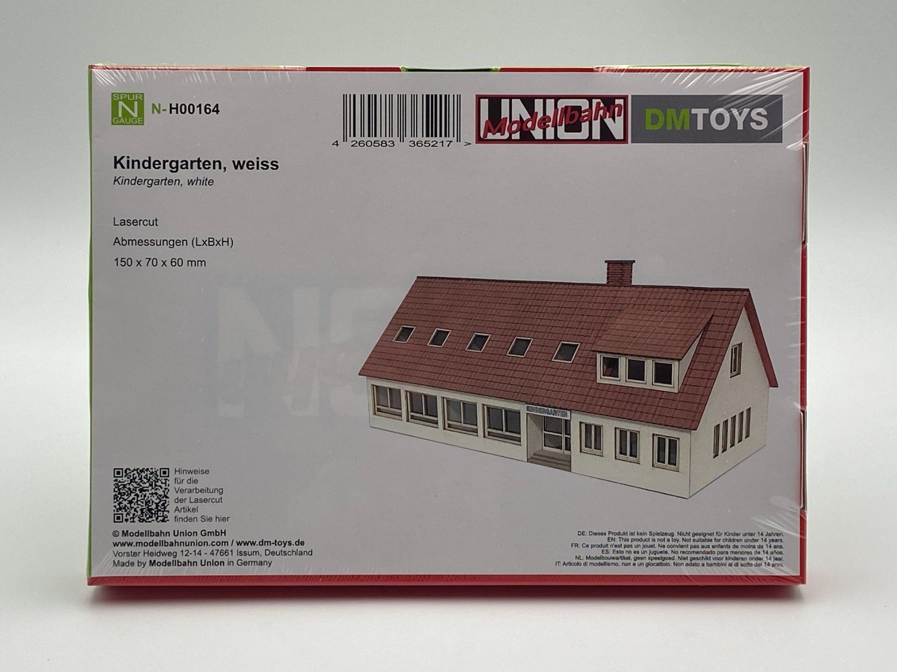 Modellini di ferrovie: Modellbahn Union N-H00164 Kindergarten, weiss – Nuovo e nell'imballaggio originale da Neukirch an der Thur venduto da MoBa-Artikel 1