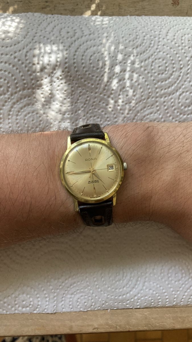 Orologi: Rona automatic Uhr vintage 60s – Usato da Chevenez venduto da Electro-Rick 3