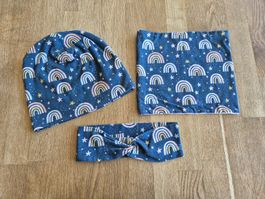 Mütze, Loop & Stirnband - Set KU 50cm - 52cm