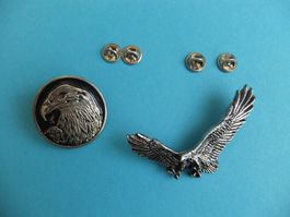 2 sehr schöne Pin mit Weisskopfseeadler