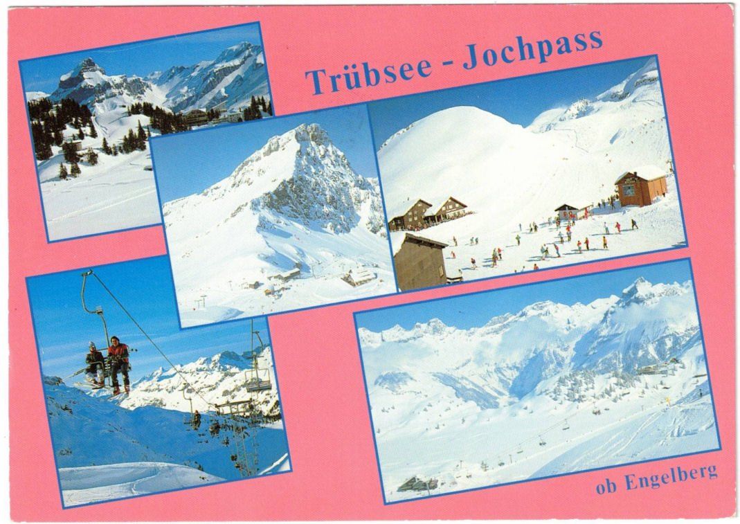 Cartoline postali: Engelberg - 5 Bild AK Jochpass – Usato da Binningen venduto da Mountainrider