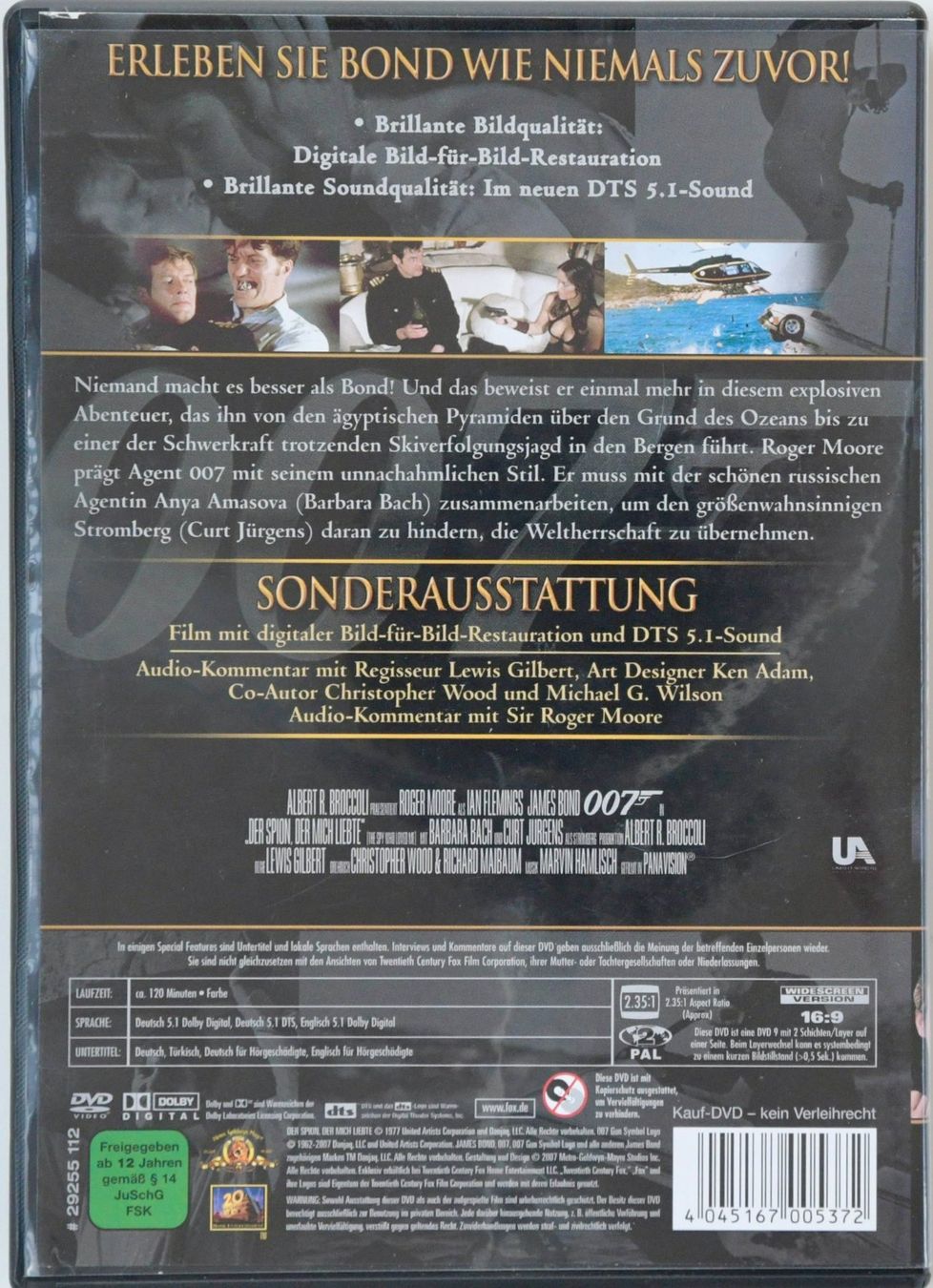Tutti i DVDs: JAMES BOND 007 - DER SPION, DER MICH LIEBTE – Usato da Remetschwil venduto da tgd_gbp8 1