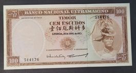 100 ESCUDOS / TIMOR 1963 (BANKFRISCH)