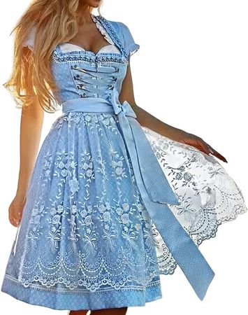 Dirndl Damen*Midi Trachtenkleid*inkl. Bluse*Grösse S*NEU+OVP