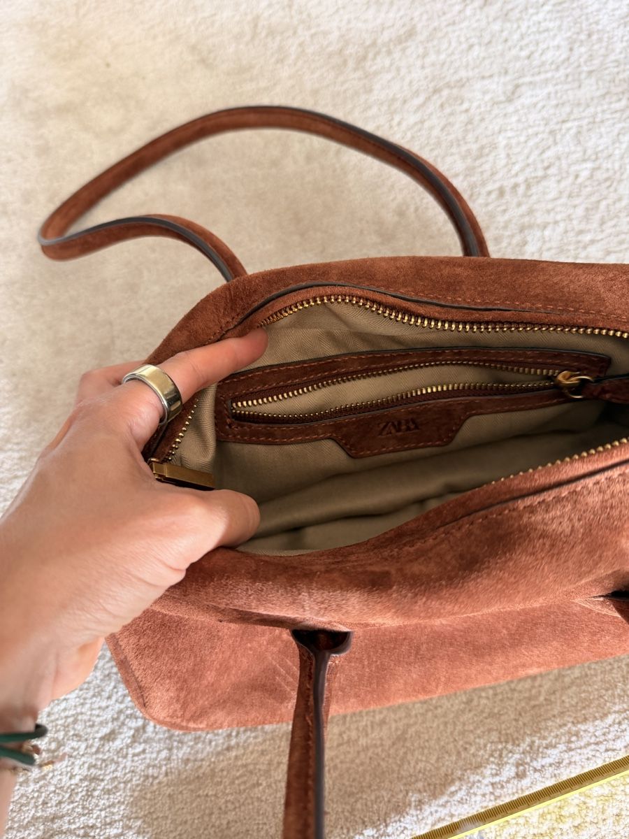 Zara Borse da donna: Sac Zara brun daim – Nuovo (secondo la descrizione) da La Croix (Lutry) venduto da secondhandZara 4
