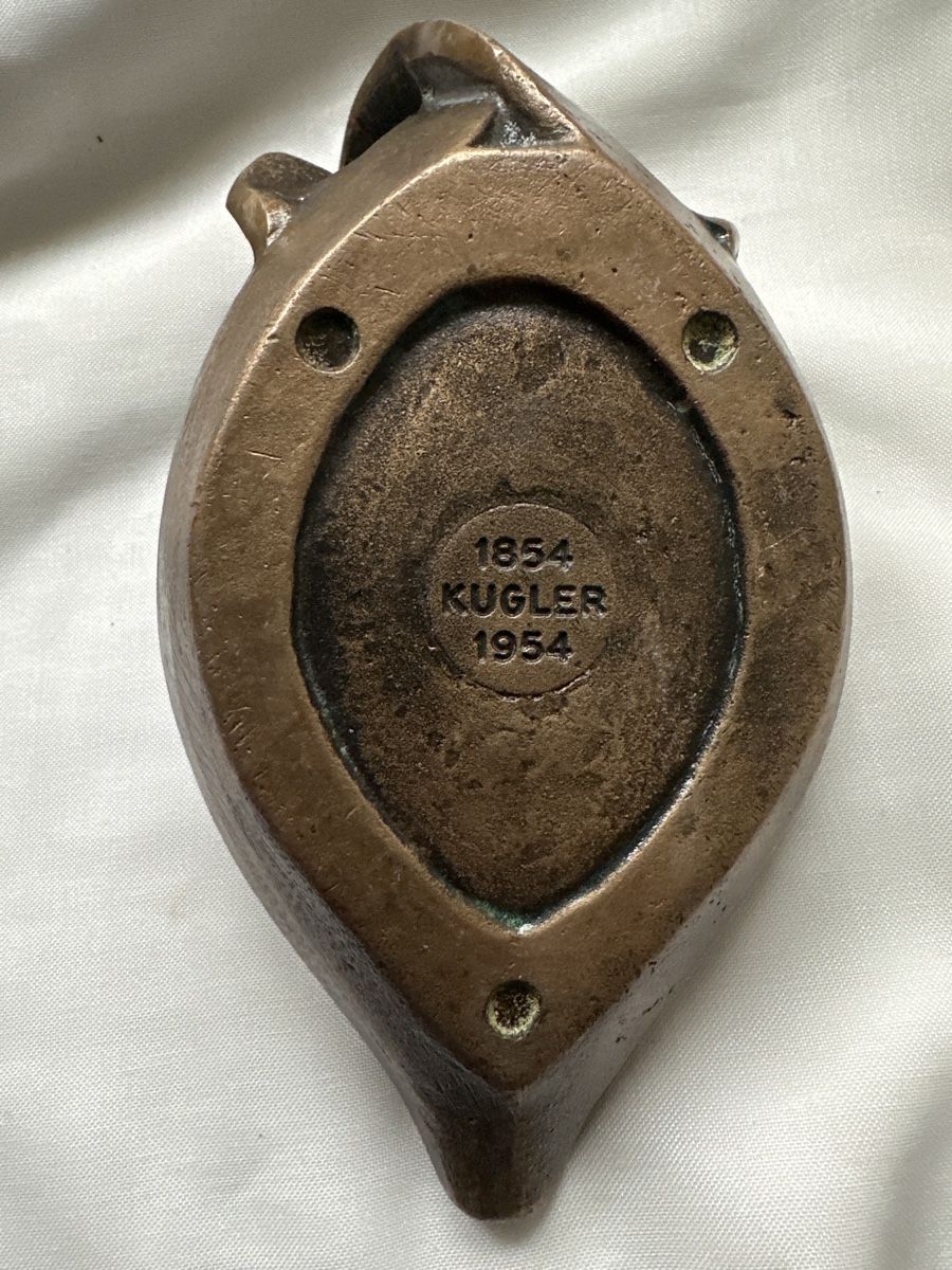 Portacenere: Bronze Aschenbecher Kugler 1854 1954 – Usato da Zürich venduto da Chaeffeler 3