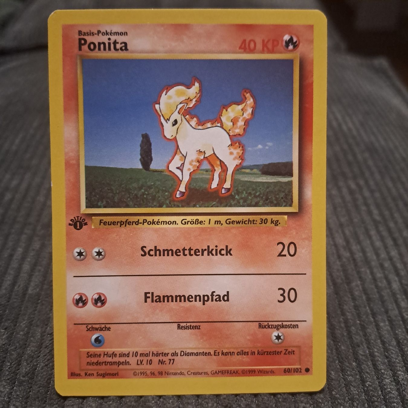 Pokémon Cartes à collectionner: Ponita, 1. Edition, Base Set 60/102 – Neuf (Voir description) à Düdingen par Ruge91