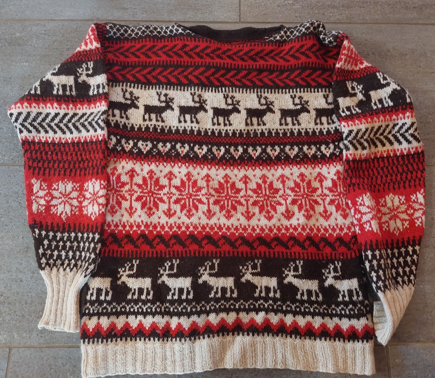 Maglioni & Felpe: Winterlicher Norwegerpullover mit Rentieren Gr. M – Usato da Summaprada venduto da nora014 3