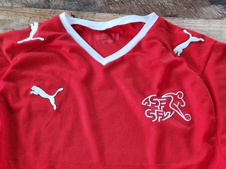 Fussballtrikot Schweiz Puma Grösse M - rot/weiss