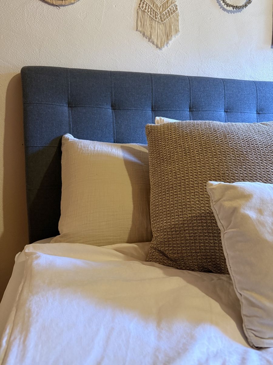 Letti: Graues Boxspringbett mit Bettkasten, 140x200 cm – Usato da Chur venduto da nya_5zww 1