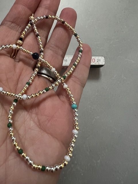 Catenine: Schöne Kette mit eine Lapislazuli und ein paar Türkis – Usato da Neerach venduto da romiping 5