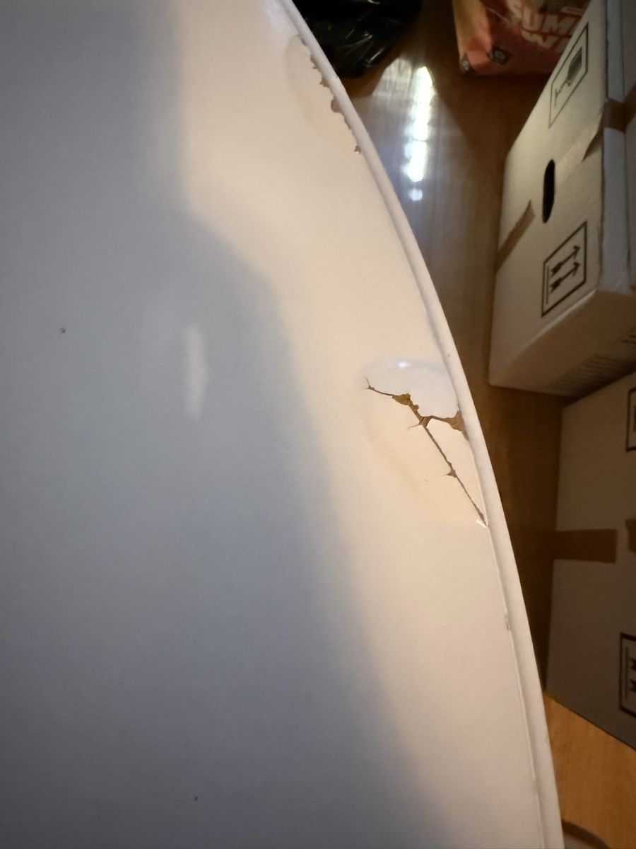 Tavoli: Dining table extendable white condition used and scratched – Usato da Zug venduto da PV23 4
