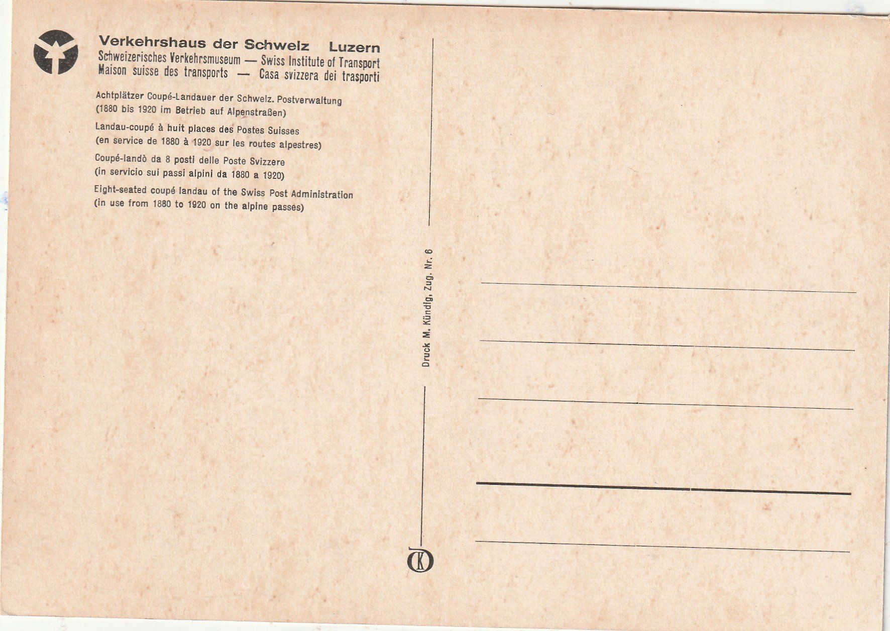 Cartoline postali: Postkutsche – Usato da Lumbrein venduto da made02 1
