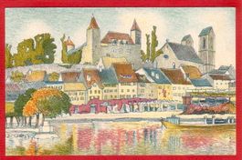 RAPPERSWIL, LITHO VON EDUARD STIEFEL ANSICHTSKARTE